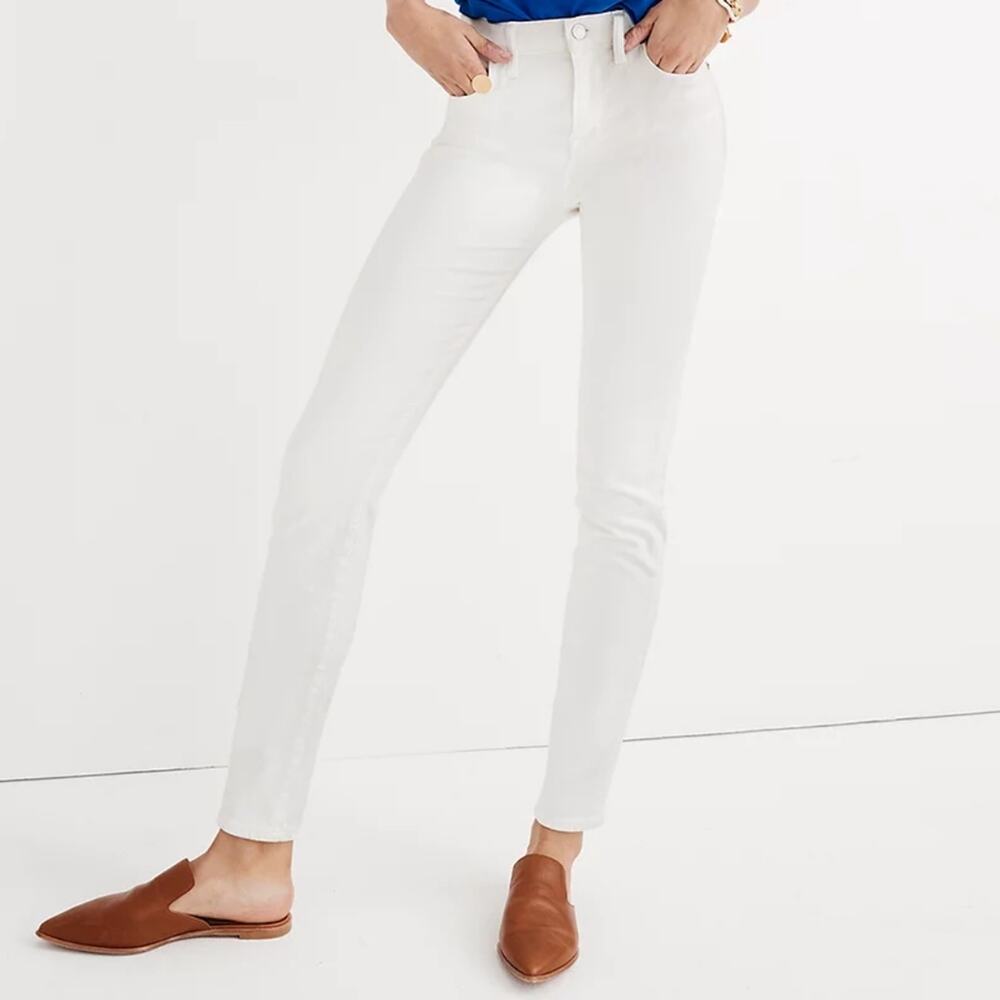 Madewell 9" High-Rise Skinny Jeans in Pure White, 32